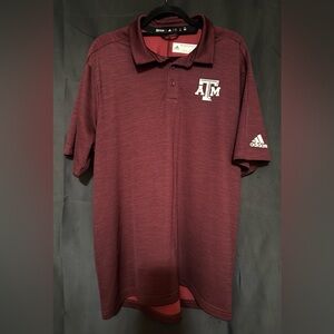 Adidas Texas A&M Aggies GameMode Polo in Maroon - Men’s Size XL